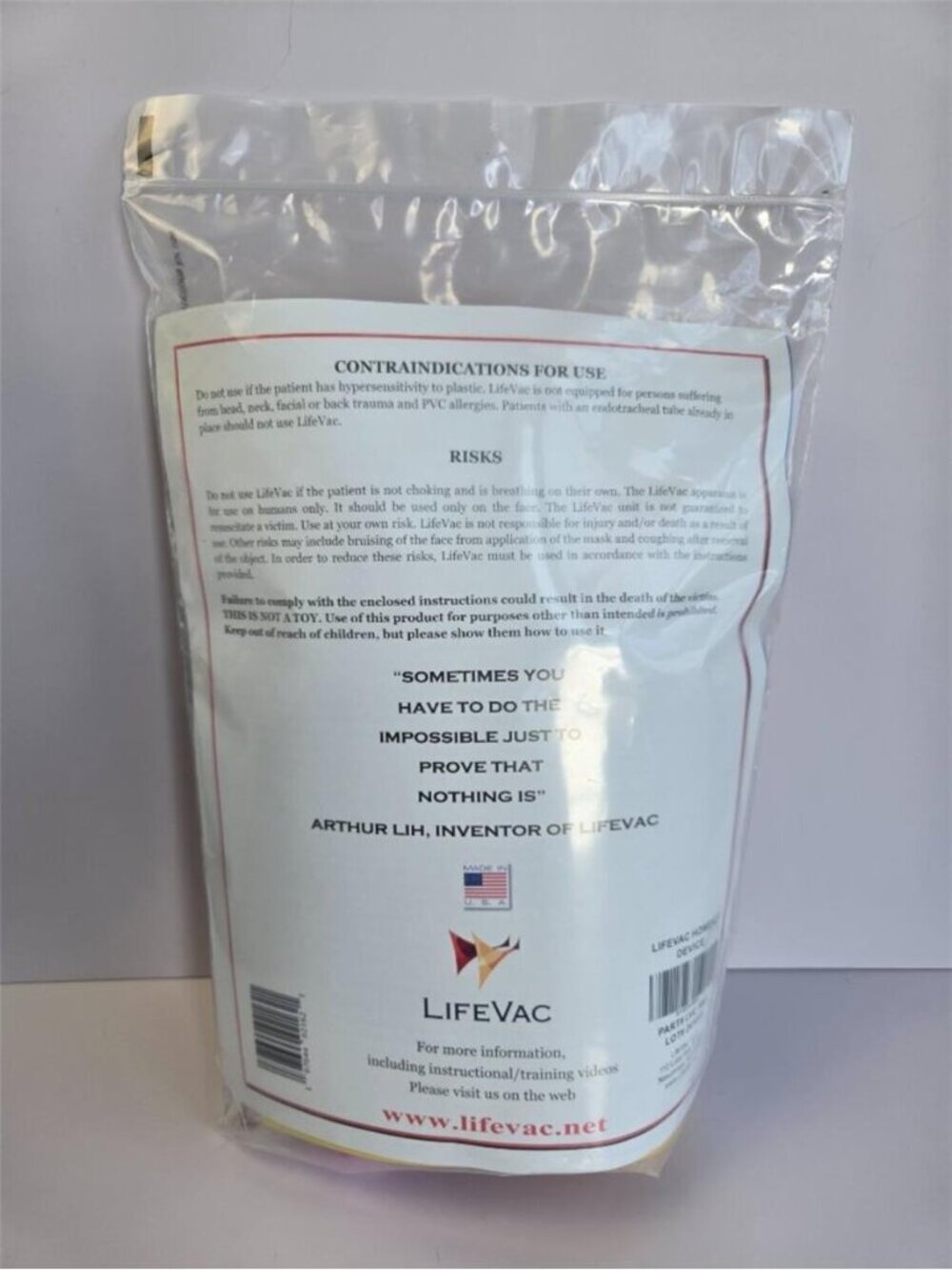 LifeVac Home Kit - Anti-Choking device - complete/unused NWT - Picture 3 of 6